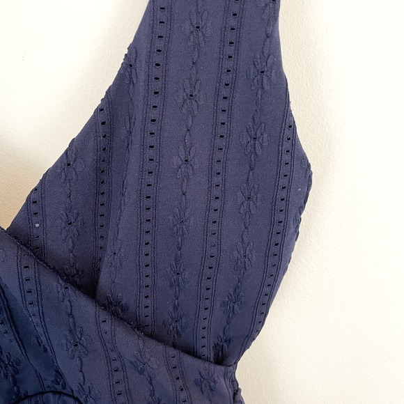 Andie The Belmar One Piece Swimsuit In Navy Eyelet Size Small New - Picture 5 of 14